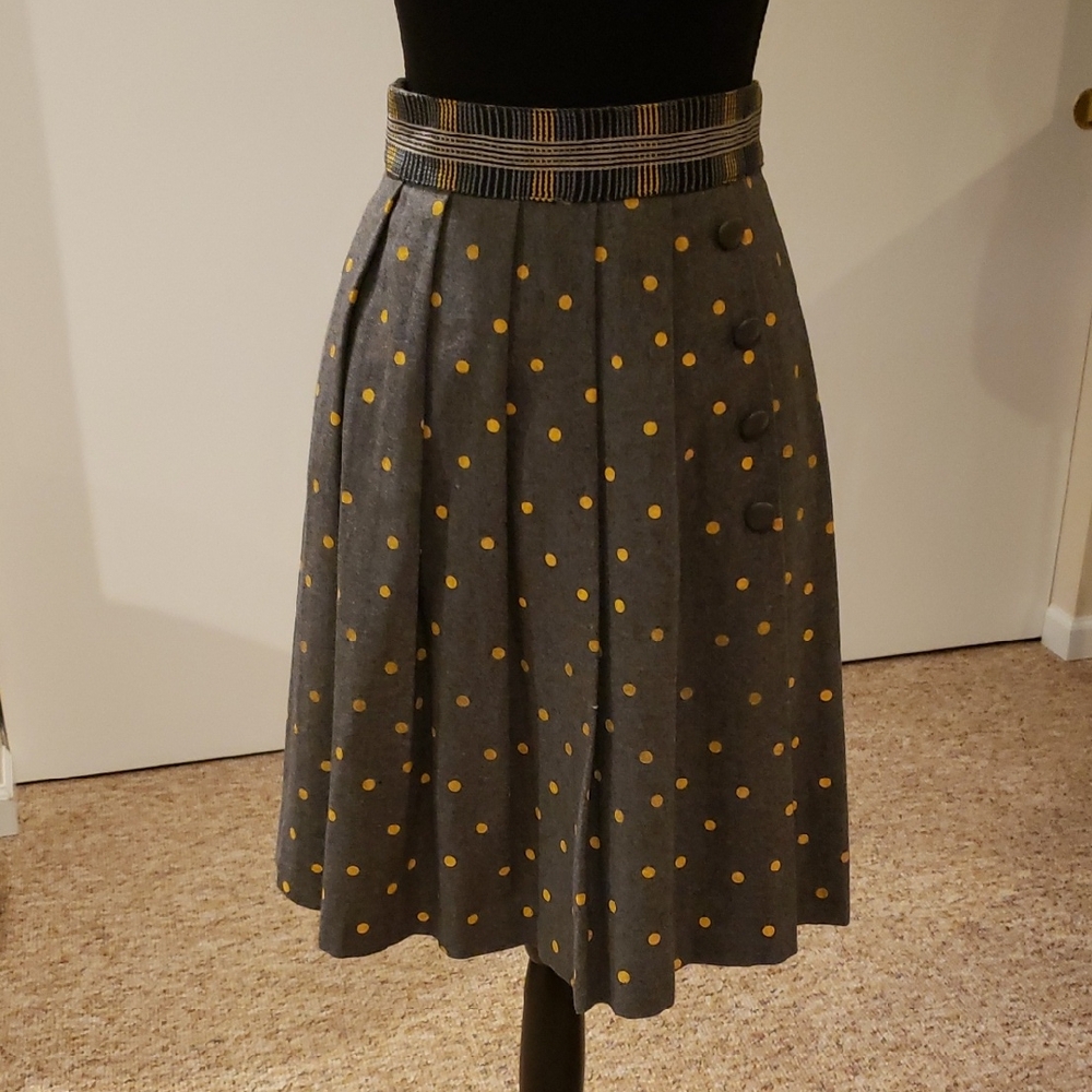 Anthropologie Polka Dot Skirt